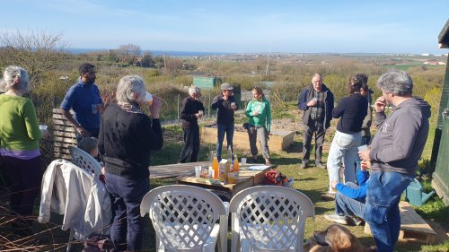 Goûter d'automne au jardin