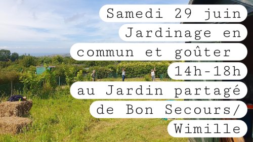 Jardinage en commun et goûter
